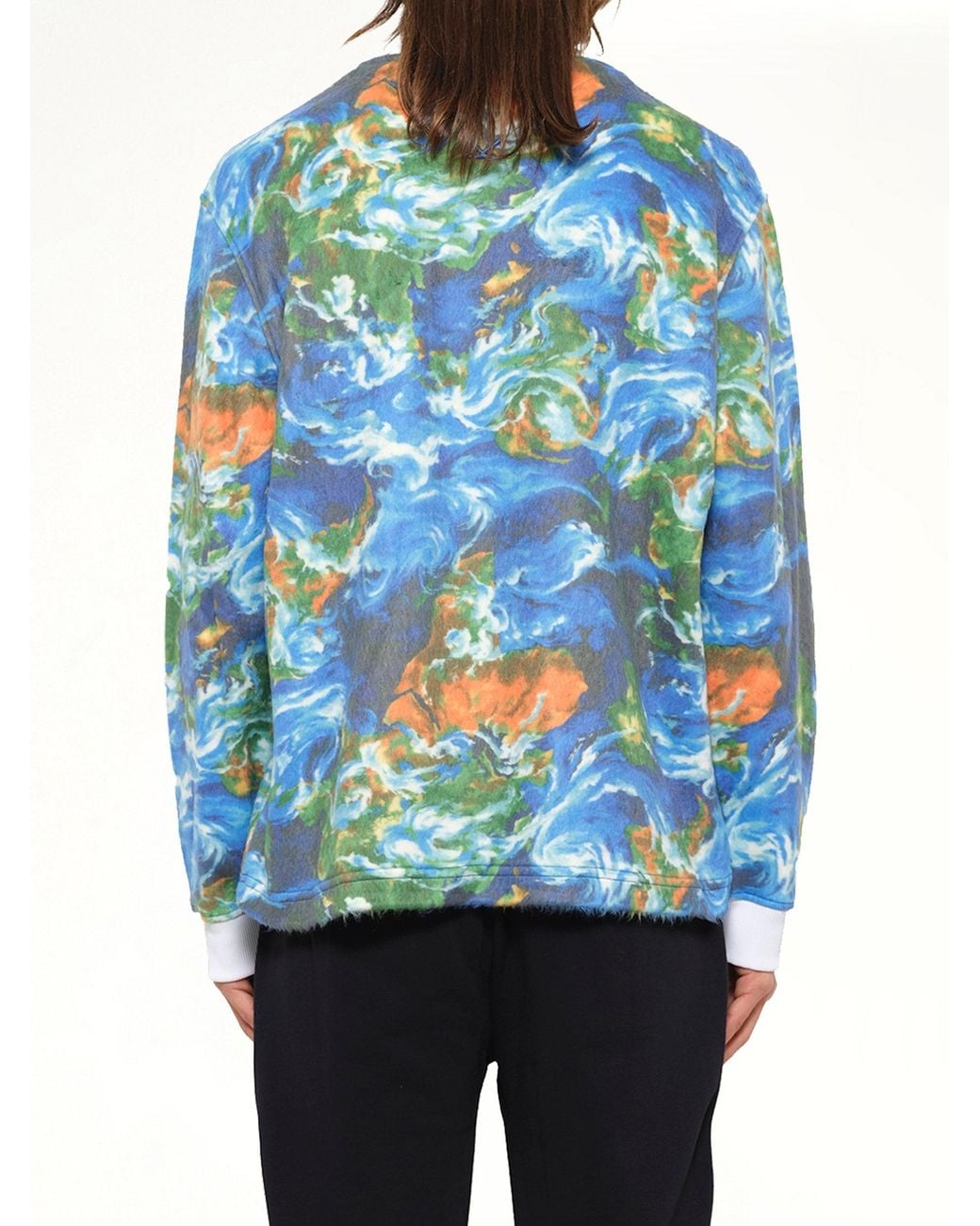 KENZO Blue World Fleece Sweatshirt for men