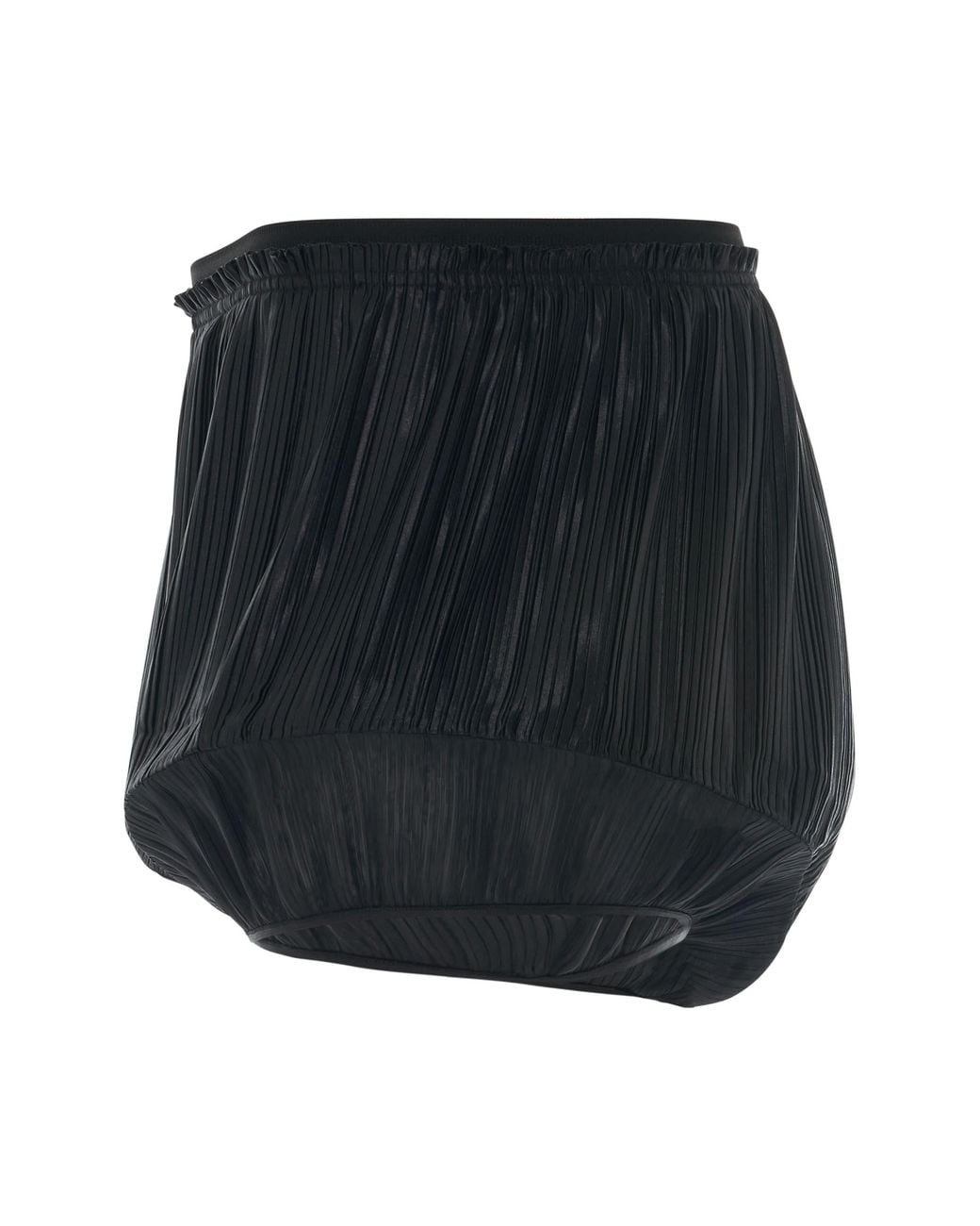 Givenchy Black Pleated Structured Shorts