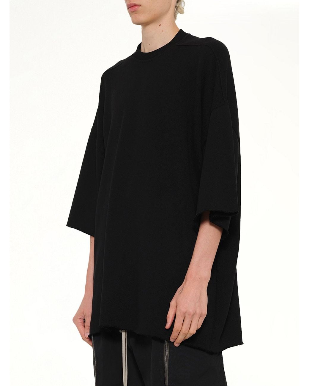 Rick Owens Black Light Tommy T-Shirt for men
