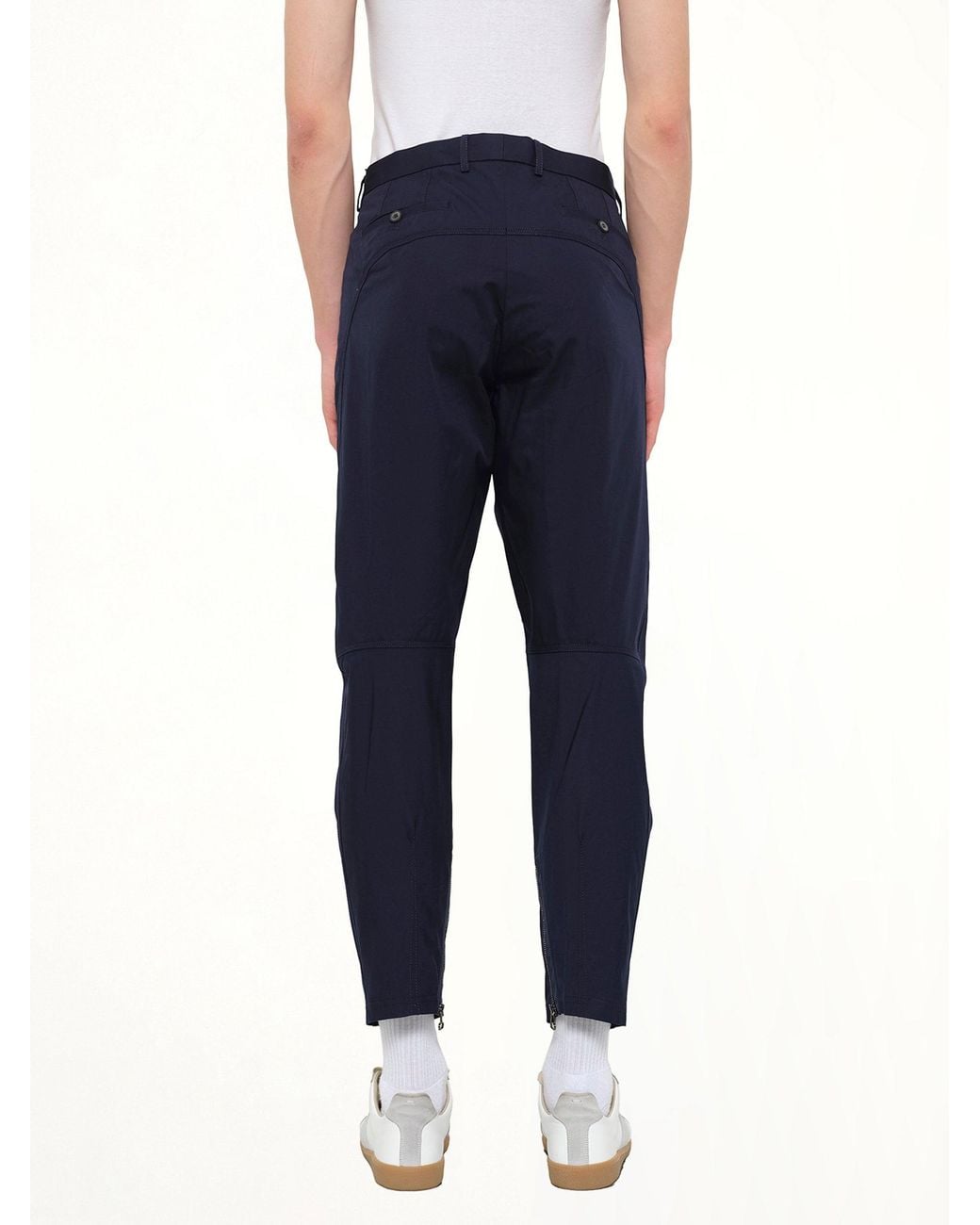 Lanvin Blue Cut Biker Pants for men