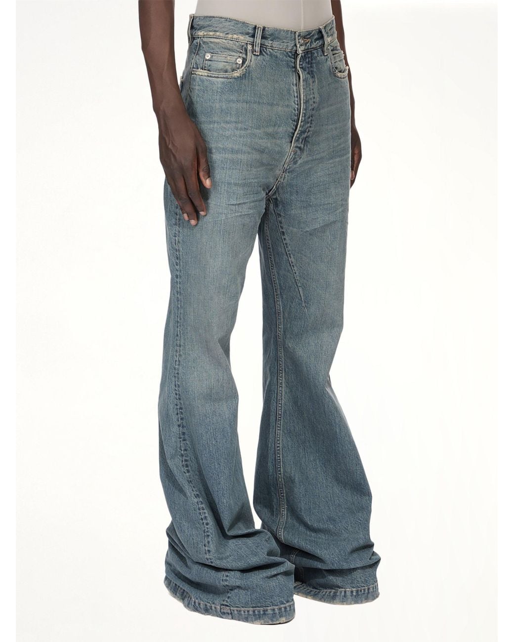 Rick Owens Blue Bolan Bootcut Jeans for men