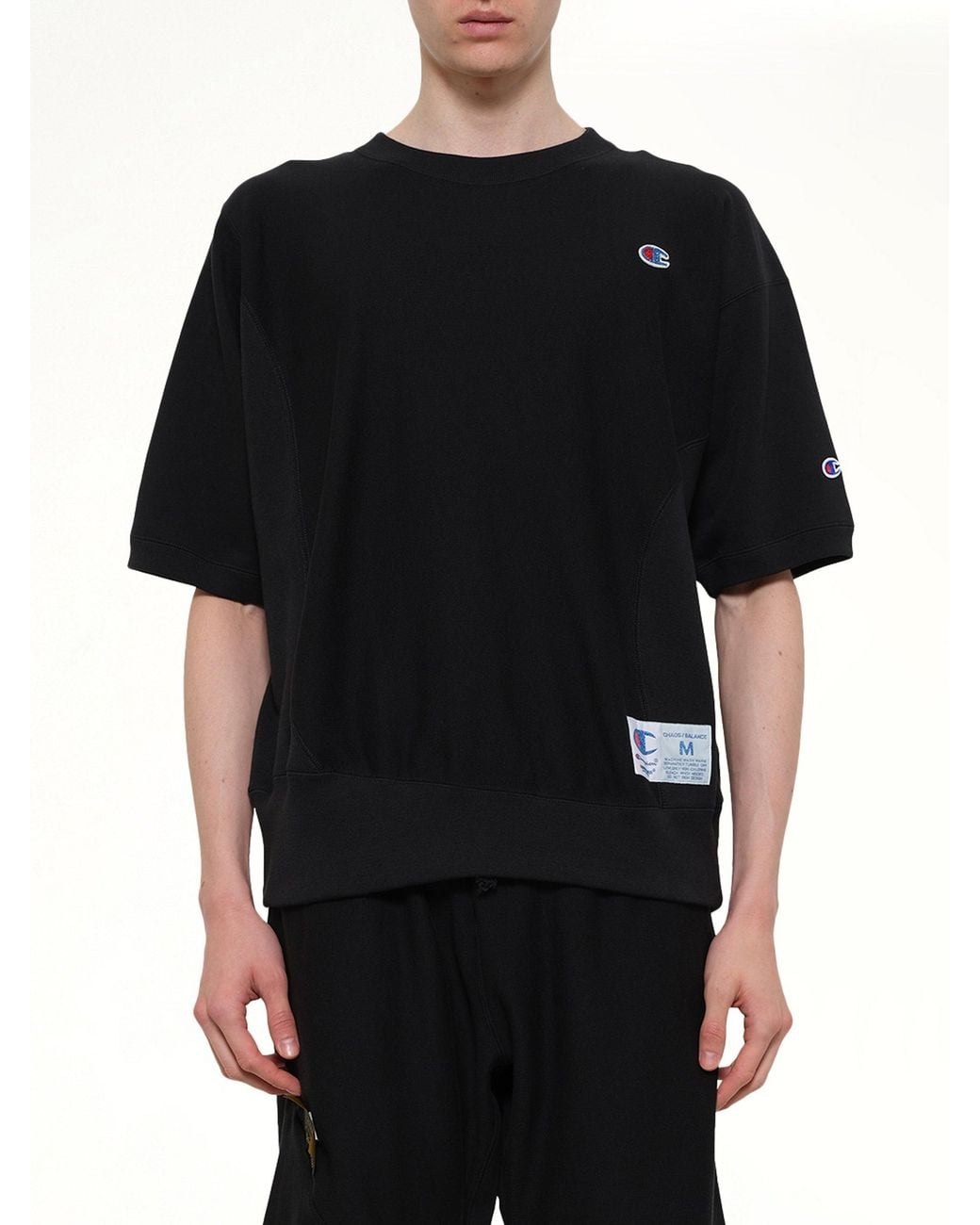 Undercover Black Champion X Uc Sweat Top for men