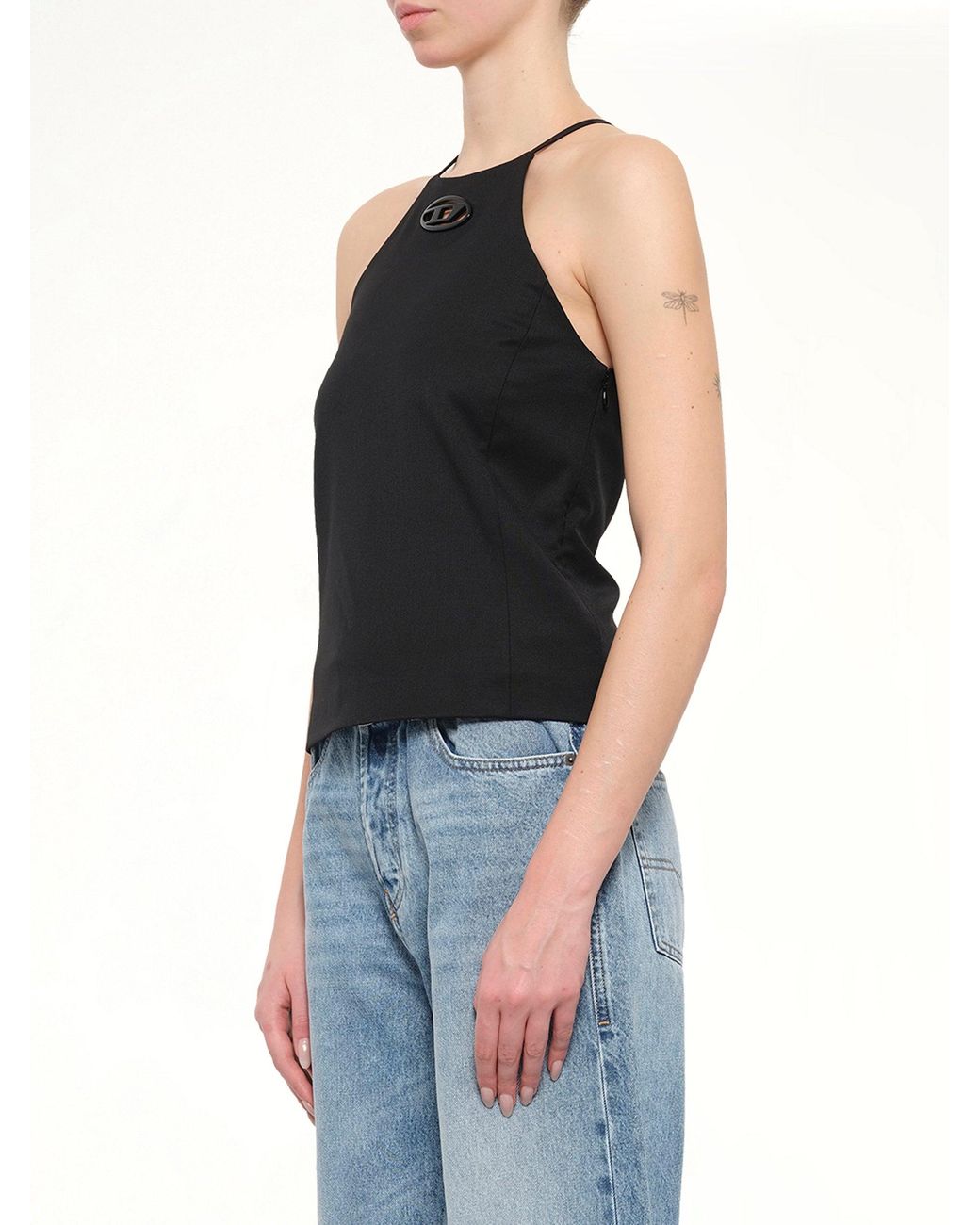 DIESEL Black T-Elma Tank Top