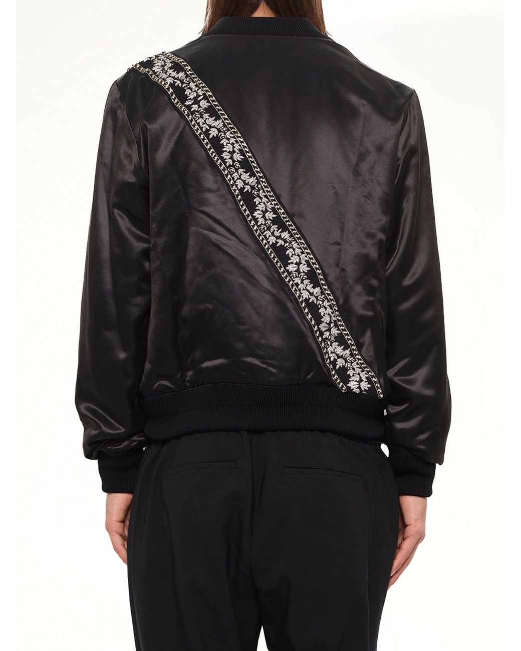 Amiri Gray Guitar Strap Bomber Jacket for men