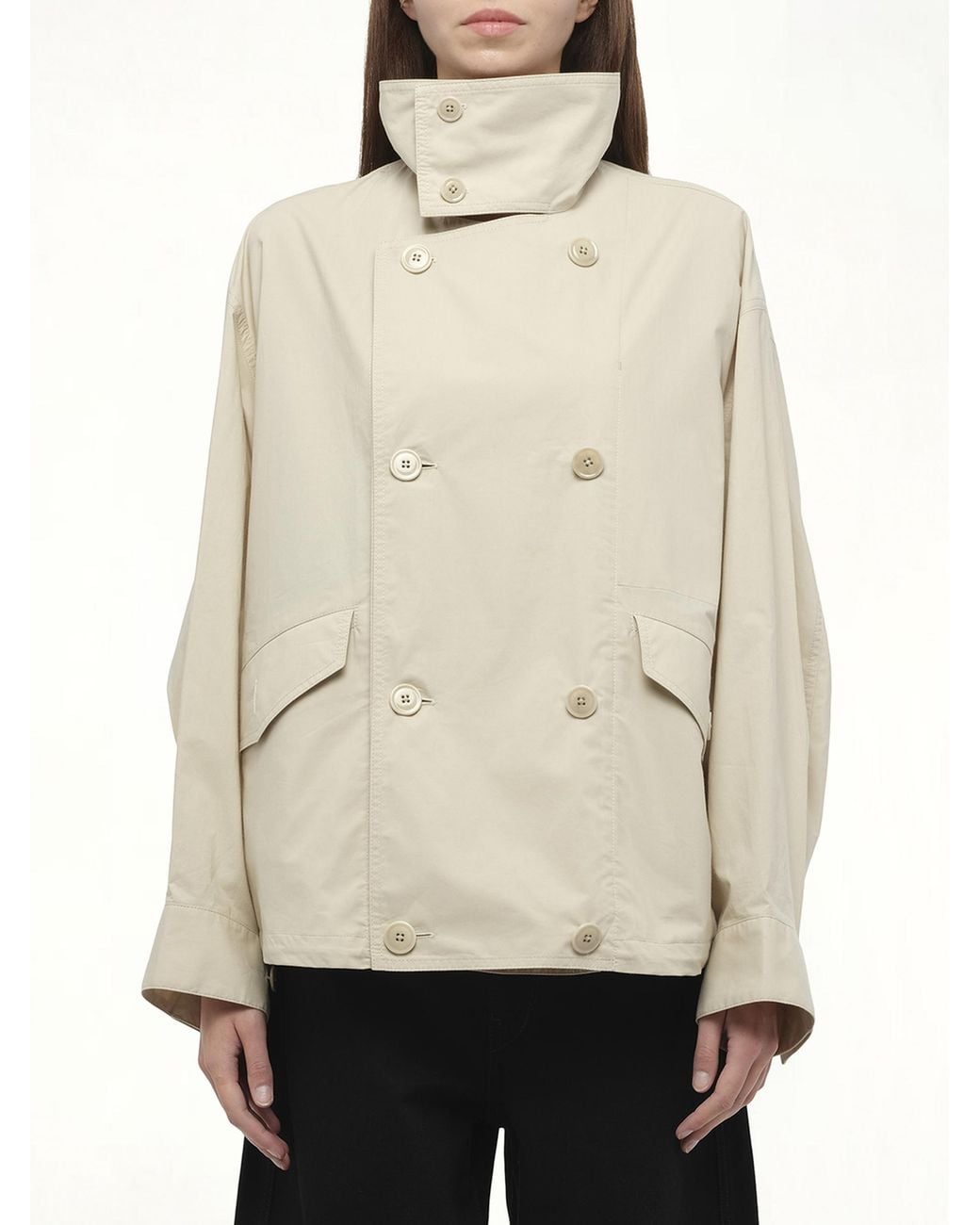 Lemaire Women's Short Down Jacket Blouson Brown main image 1