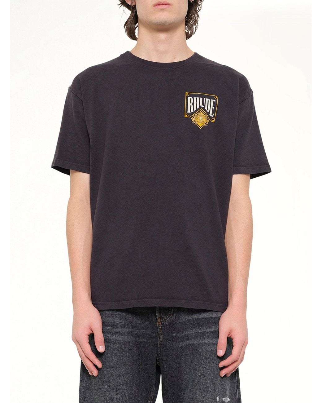 Rhude Black Playing Card T-Shirt for men