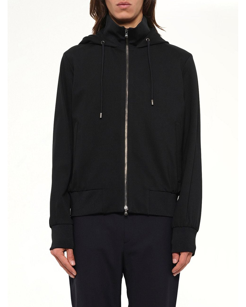 Wooyoungmi Black Track Jacket for men