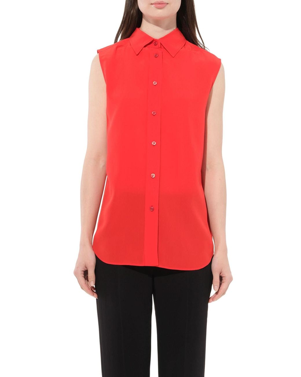 Givenchy Red Sleeveless Shirt