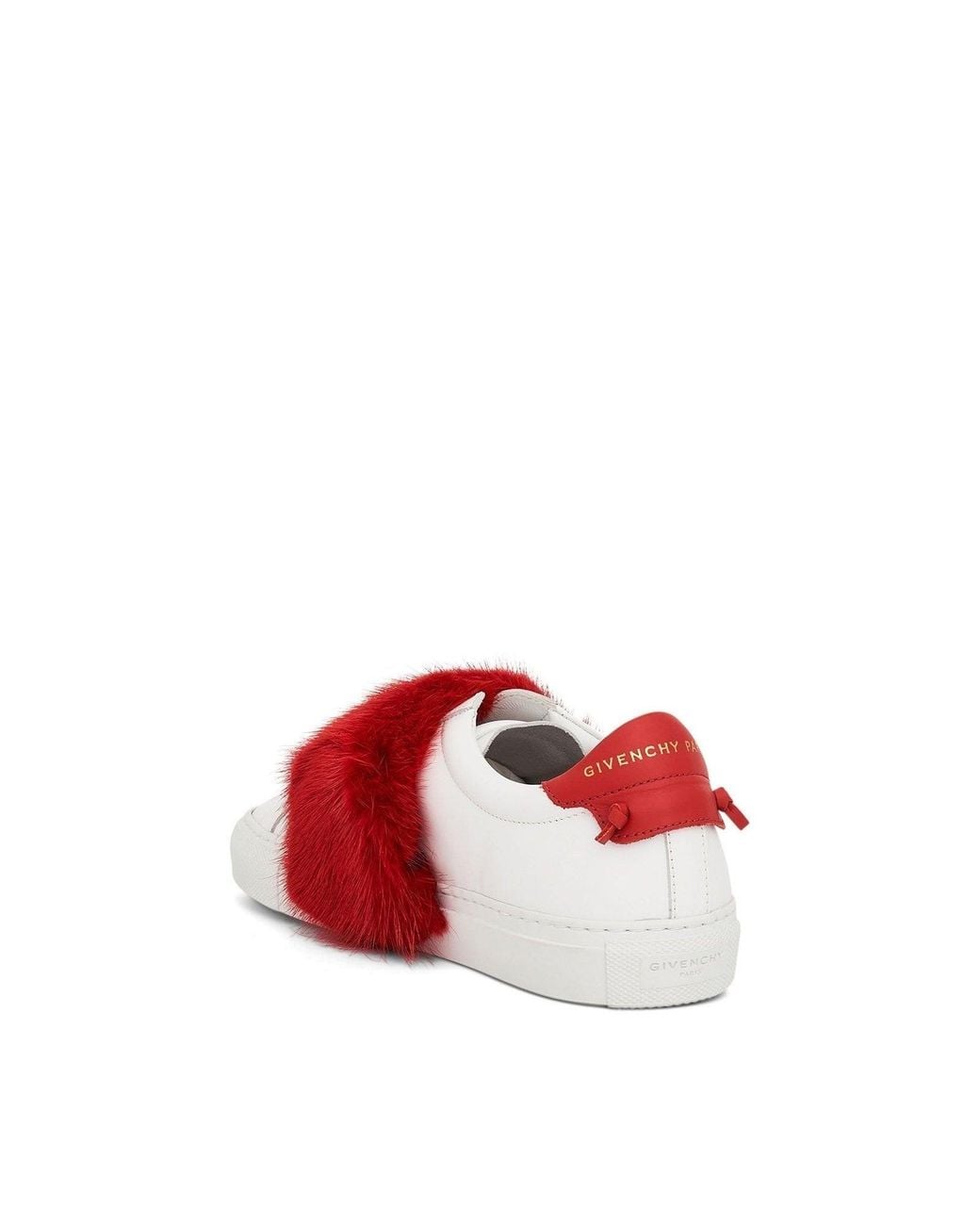 Givenchy Red Urban Knot Elastic Sneakers, Wht/, 100% Leather