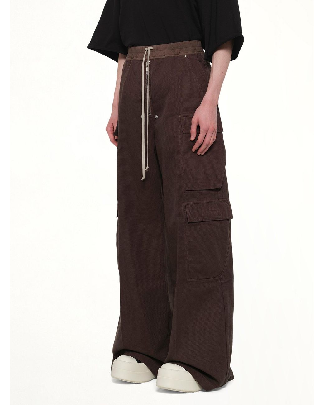 Rick Owens Black Double Cargo Jumbo Bela for men