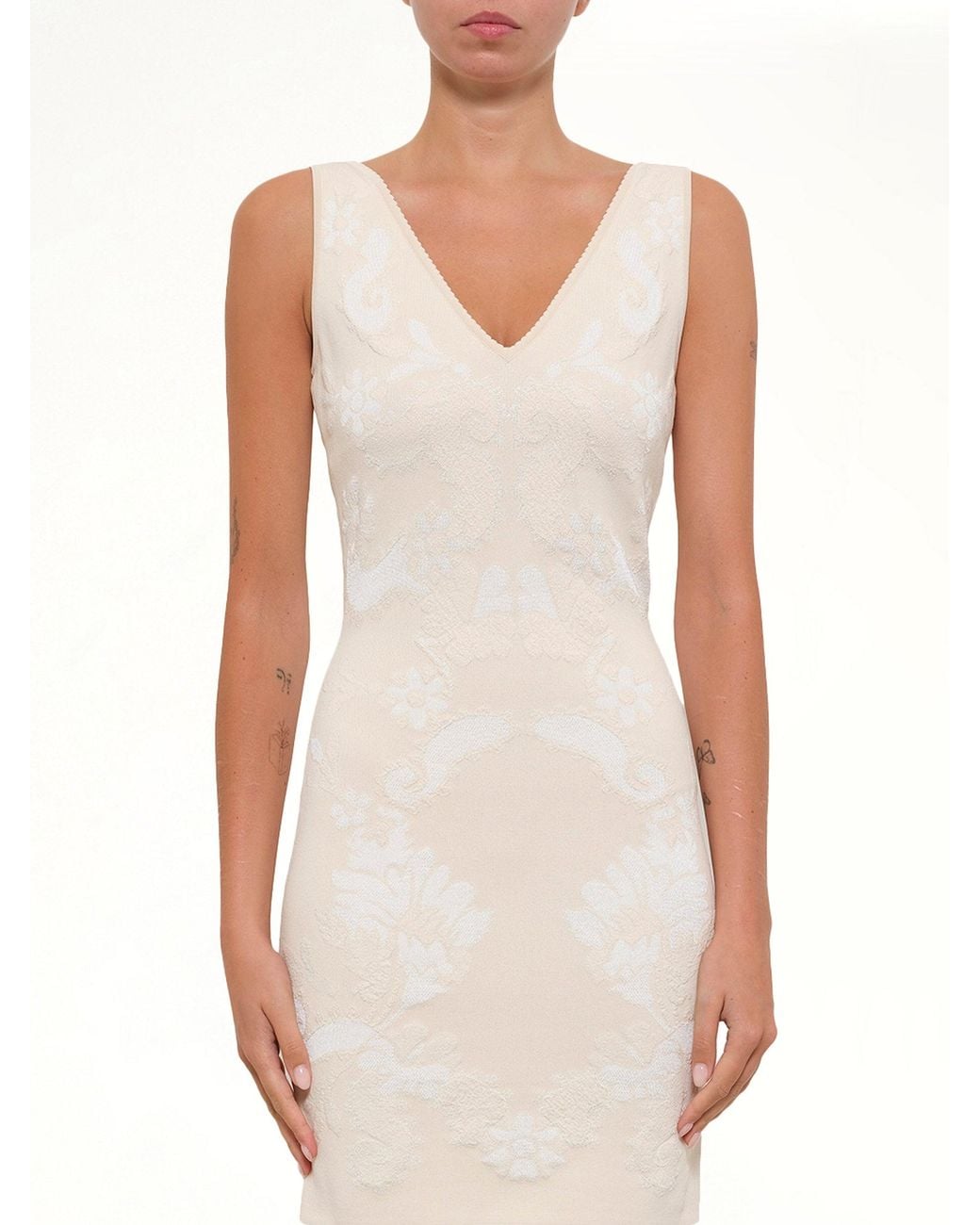 McQueen White Mini Dress