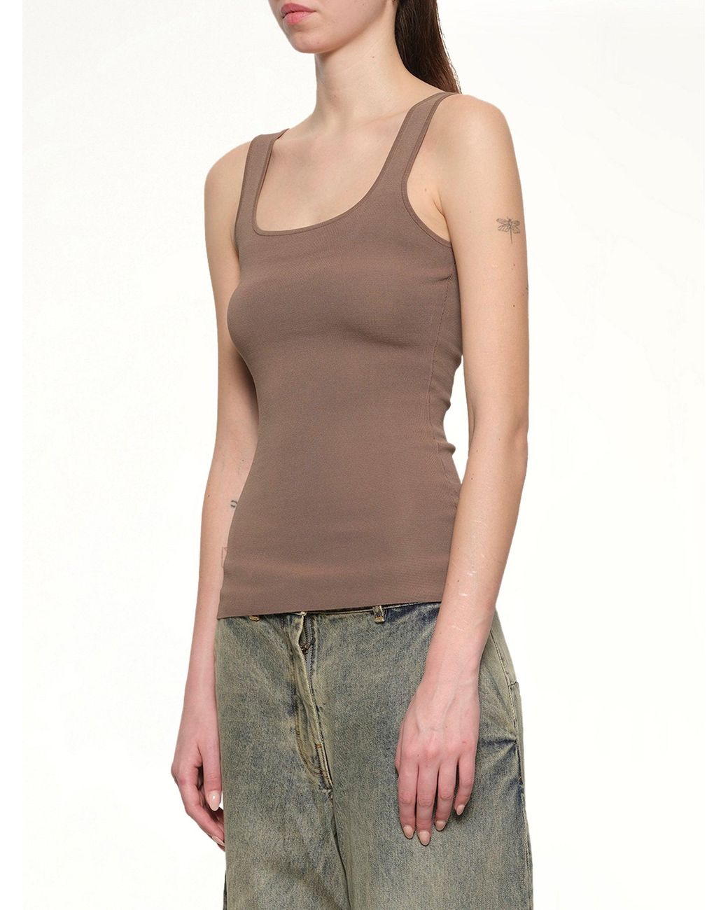 Entire studios Natural Squared Neck Top