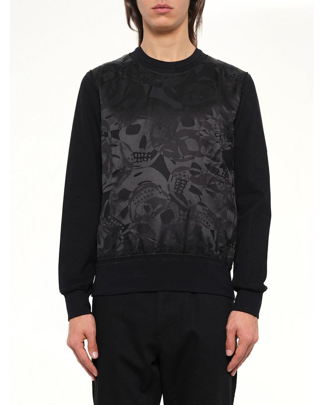 McQueen Black Amq Sweatshirt for men