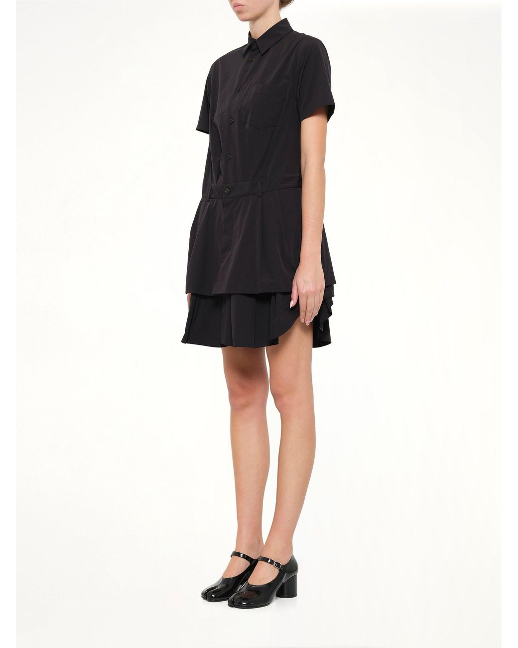 Noir Kei Ninomiya Black Short Sleeve Dress