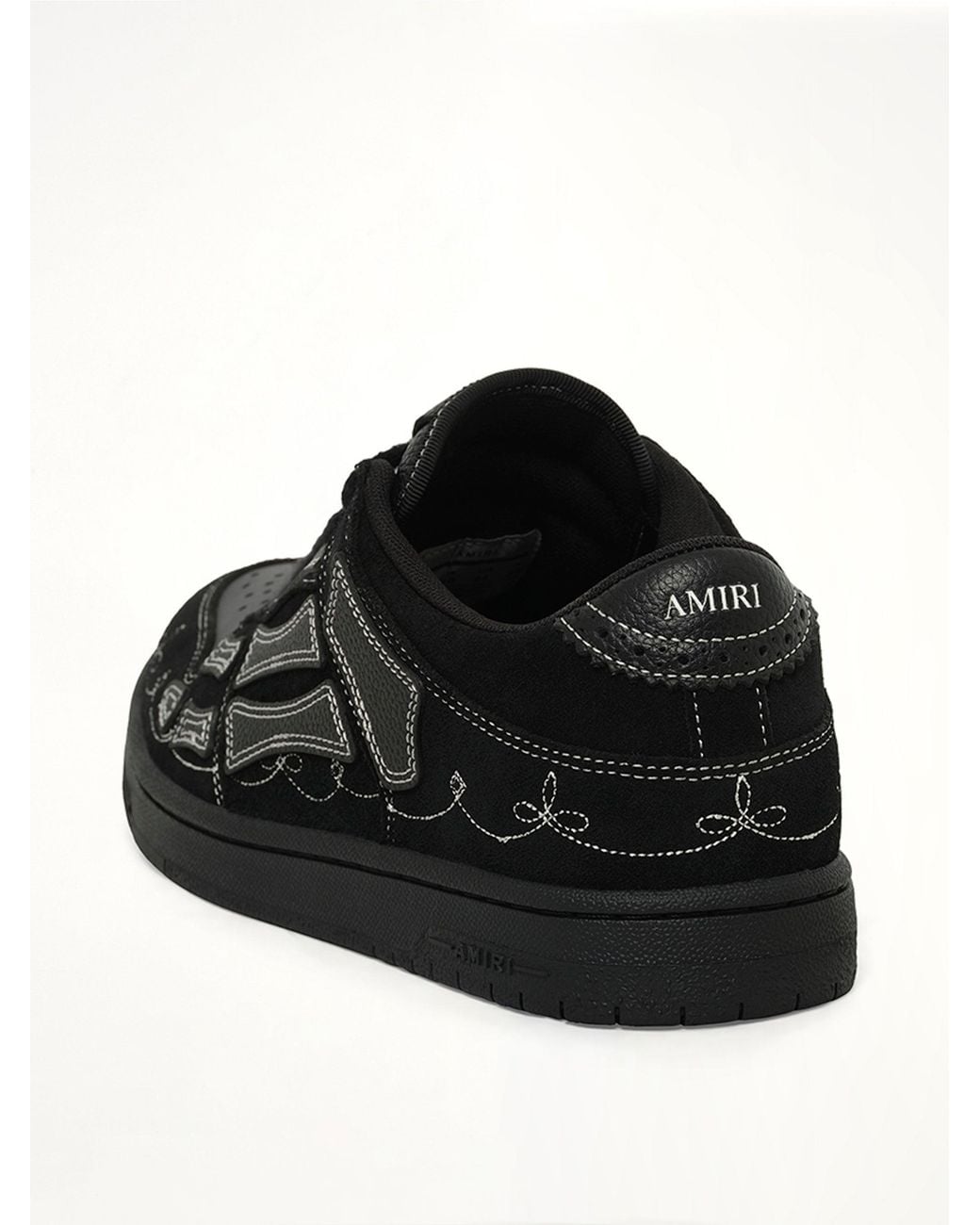 Amiri Black Western Skel Top Low for men