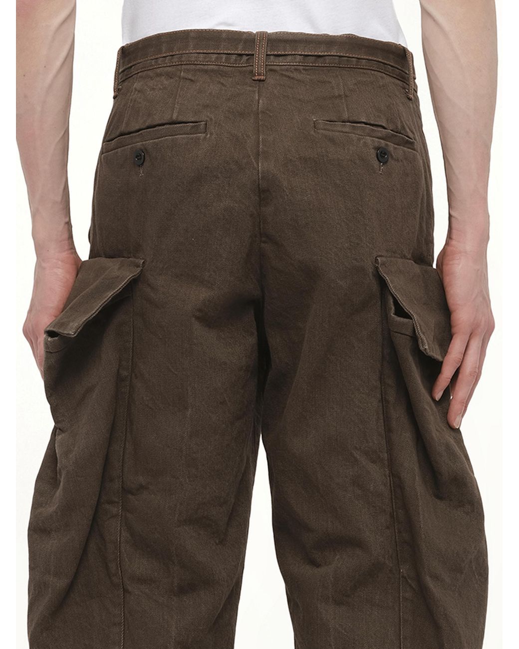 Sacai Brown Denim Pants for men