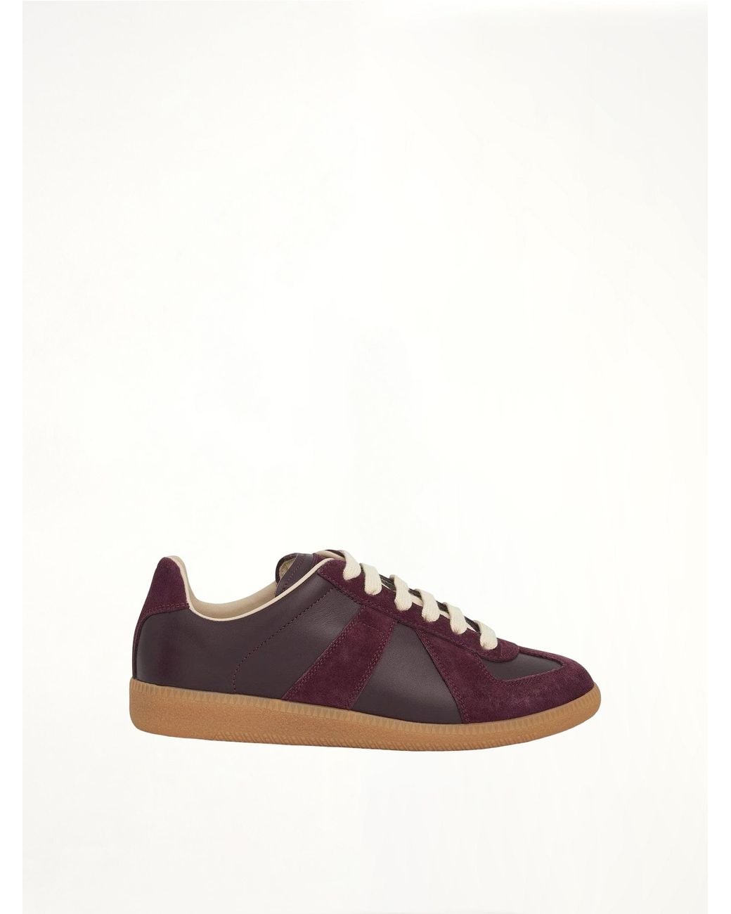Maison Margiela Purple Replica Leather Sneaker