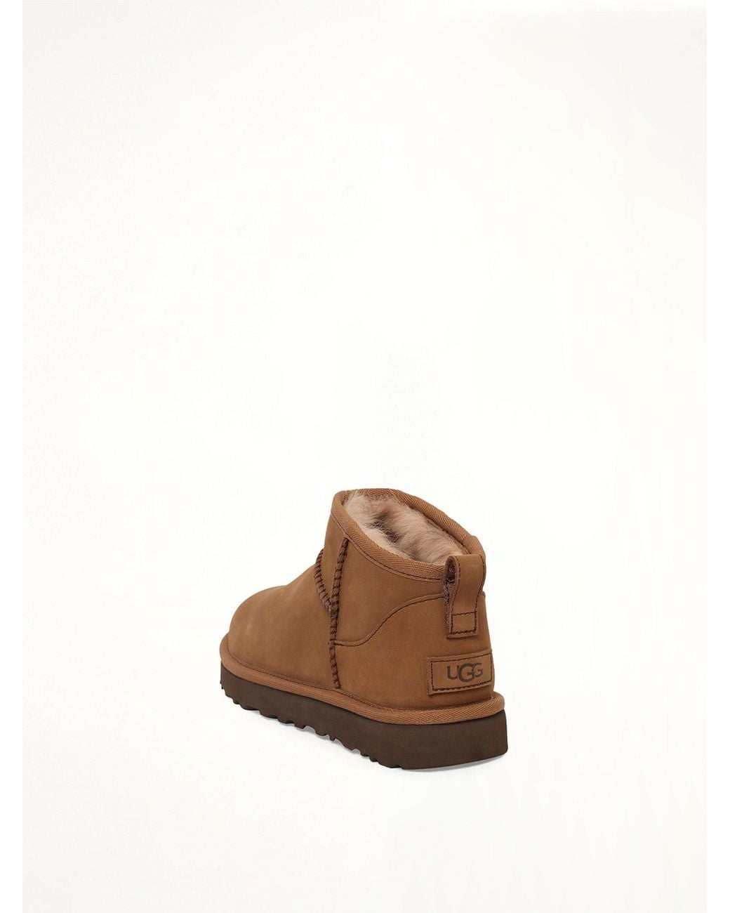 Ugg Brown Classic Ultra Mini Nubuck Boots
