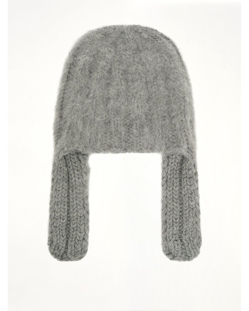 Maison Margiela Gray Ribbed Beanie for men