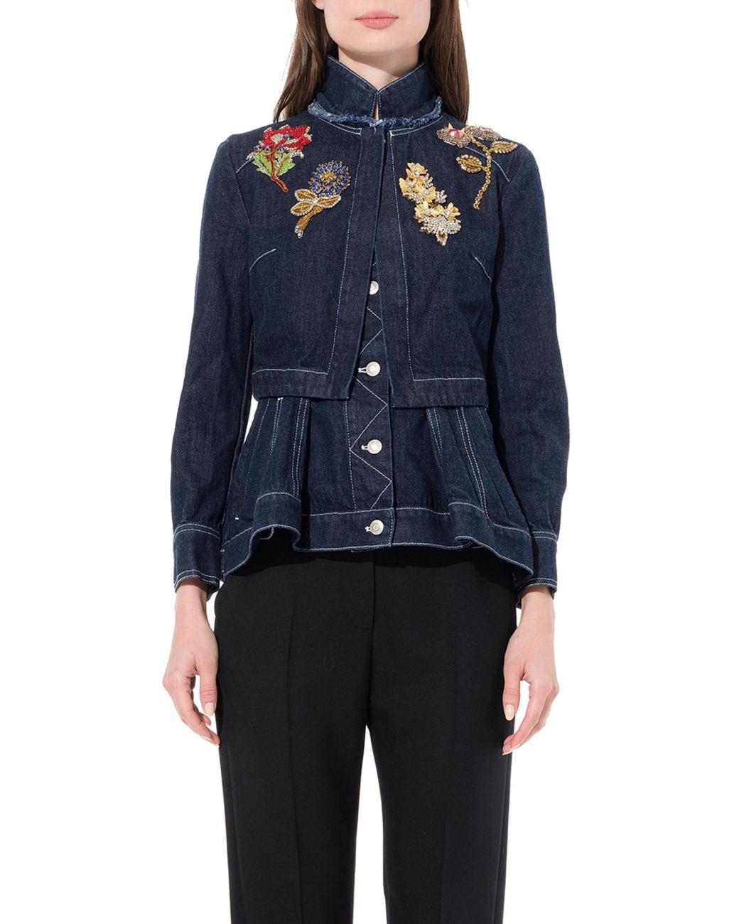 McQueen Blue Raw Denim Jacket