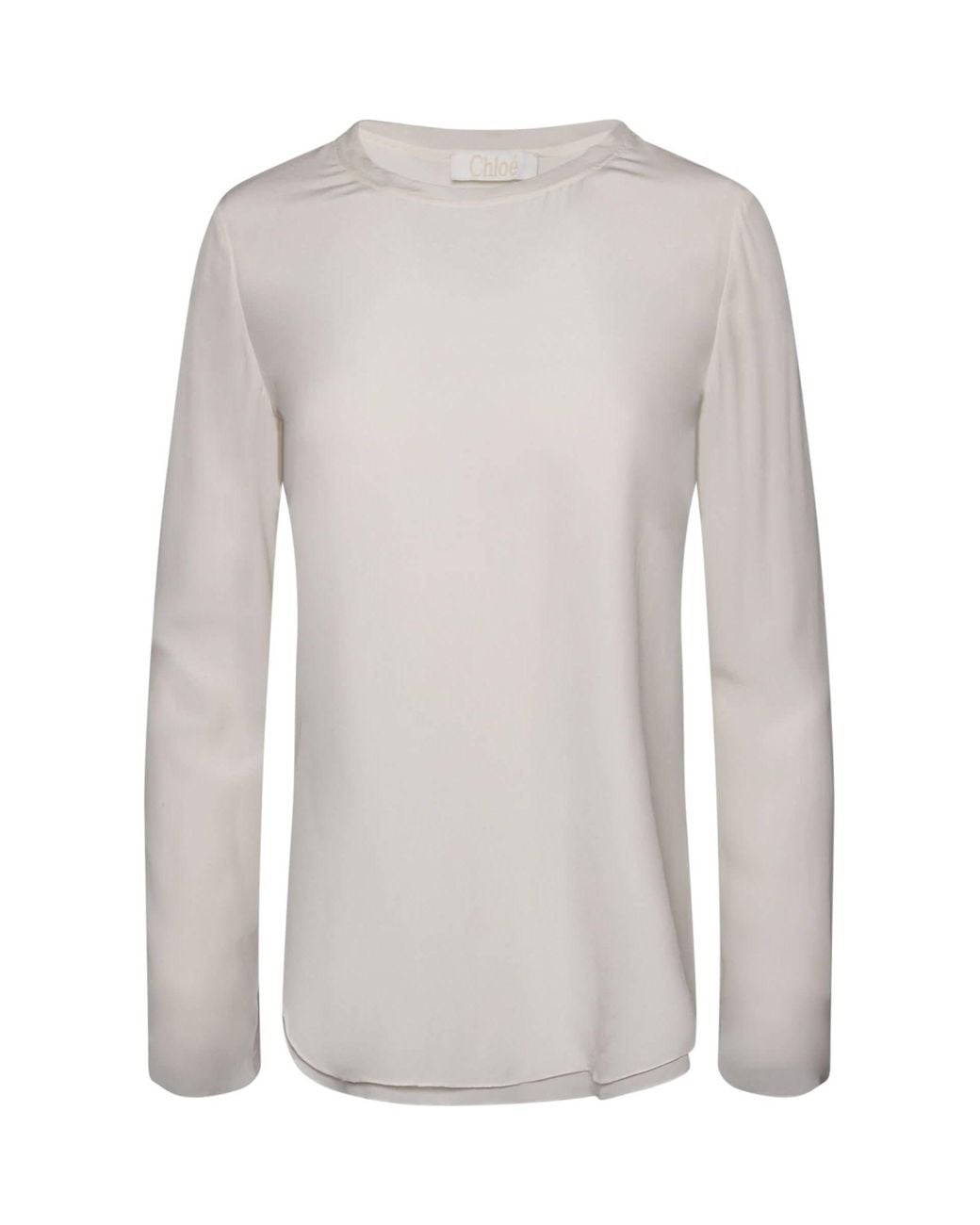 Chloé Gray Long Sleeve Top