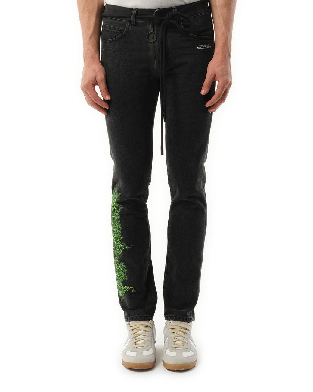 Off-White c/o Virgil Abloh Black Blur Slim Jeans for men