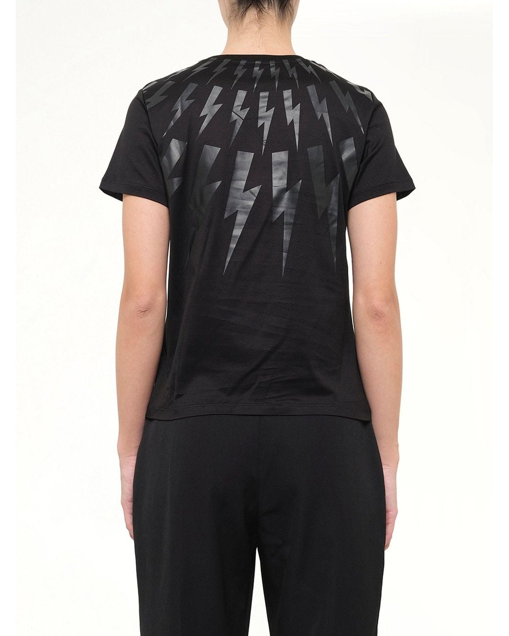 Neil Barrett Black T-Shirt Njt19O 01