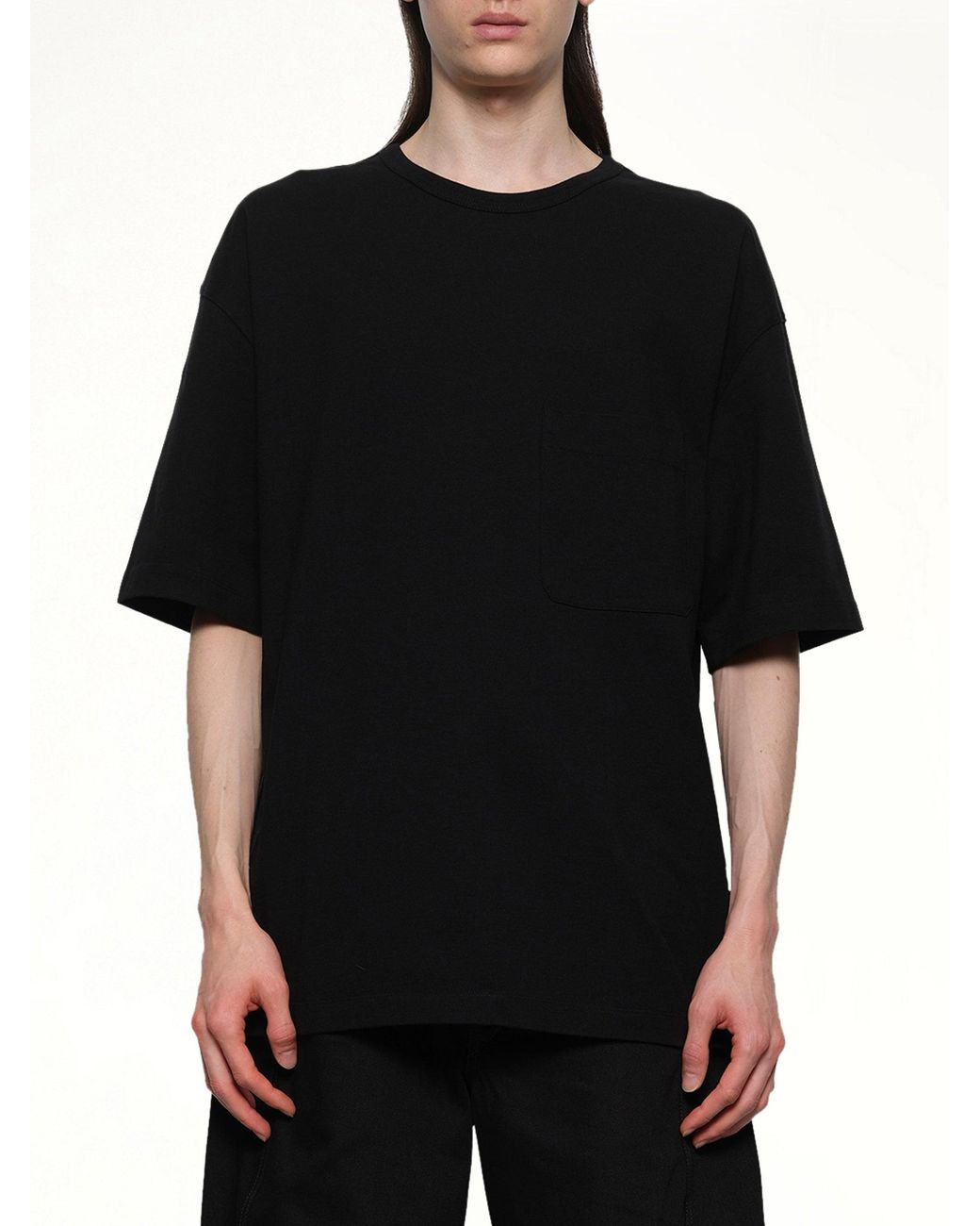 Lemaire Black Boxy Ss T-Shirt for men