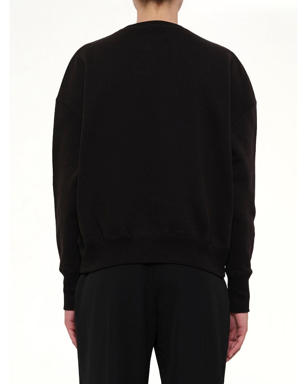 McQueen Black Embroidered Sweatshirt