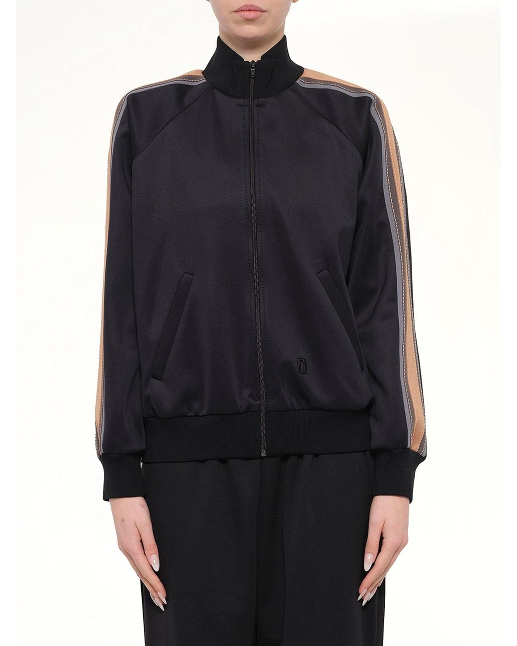 Marc Jacobs Blue Side-Stripe Zip-Up Jacket