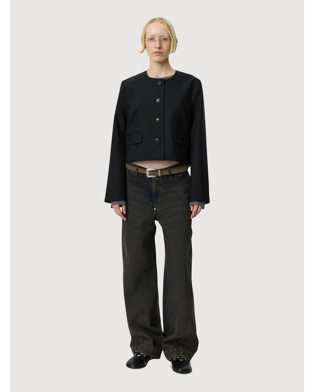mfpen Black Waitress Jacket
