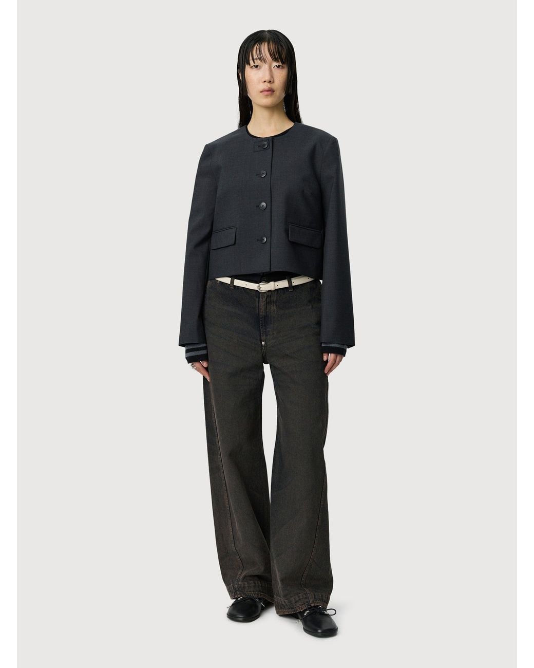mfpen Black Waitress Jacket