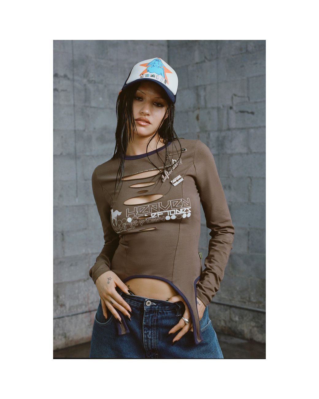 Marc Jacobs Deftones Garter Top in Gray | Lyst