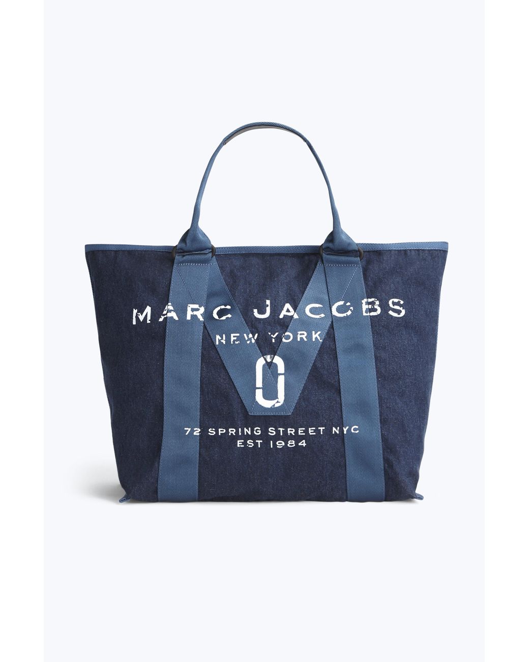 Marc Jacobs New Logo Denim Tote in Blue | Lyst
