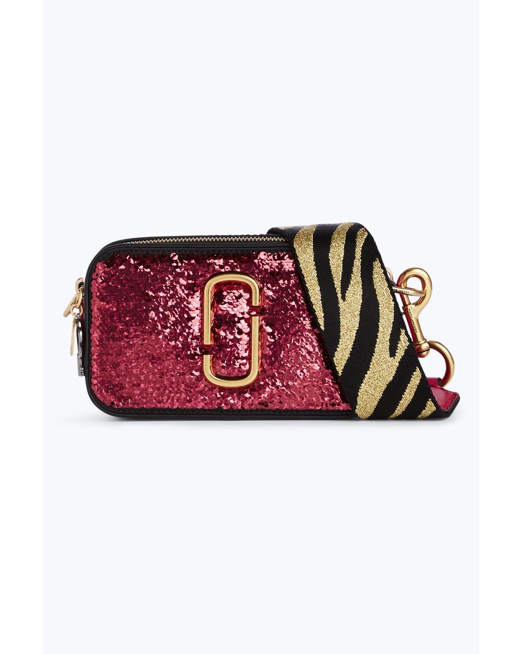 Marc Jacobs Sequin Snapshot Small Camera Bag in Pink