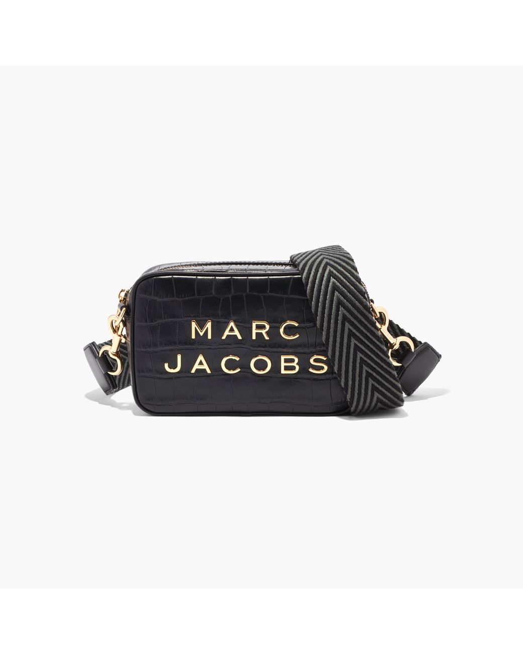 Marc Jacobs Leather Flash Croc in Black | Lyst