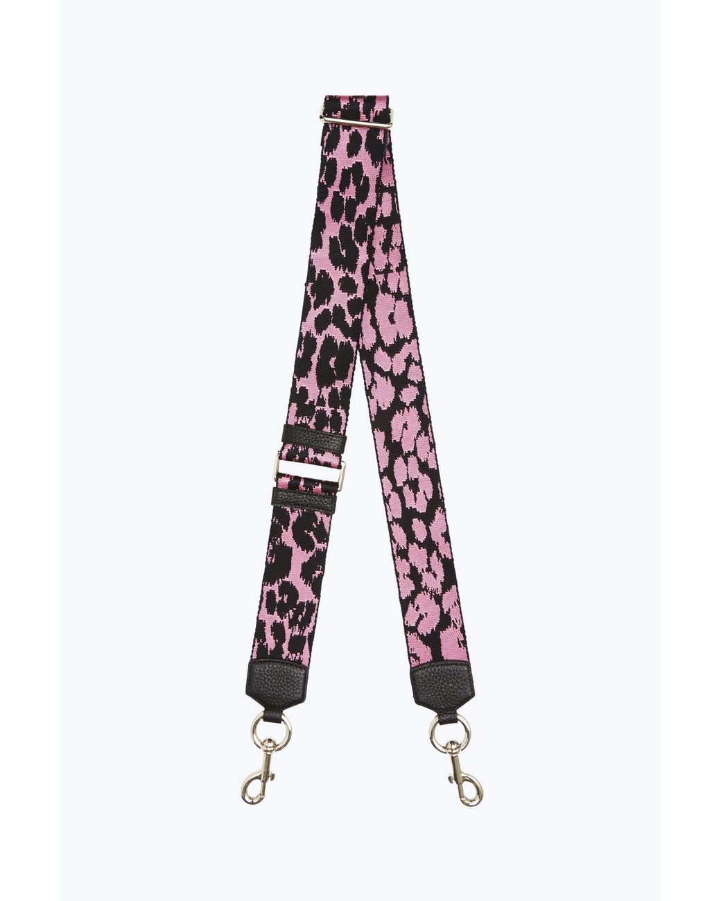 Marc Jacobs Webbed Leopard Bag Strap in Purple