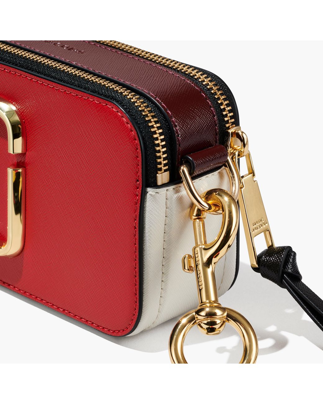 Marc Jacobs The Snapshot New Red Multi Leather Camera Bag