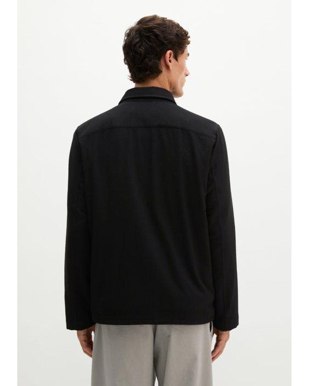 Marc O' Polo Zip-Overshirt, Regular in het Black voor heren