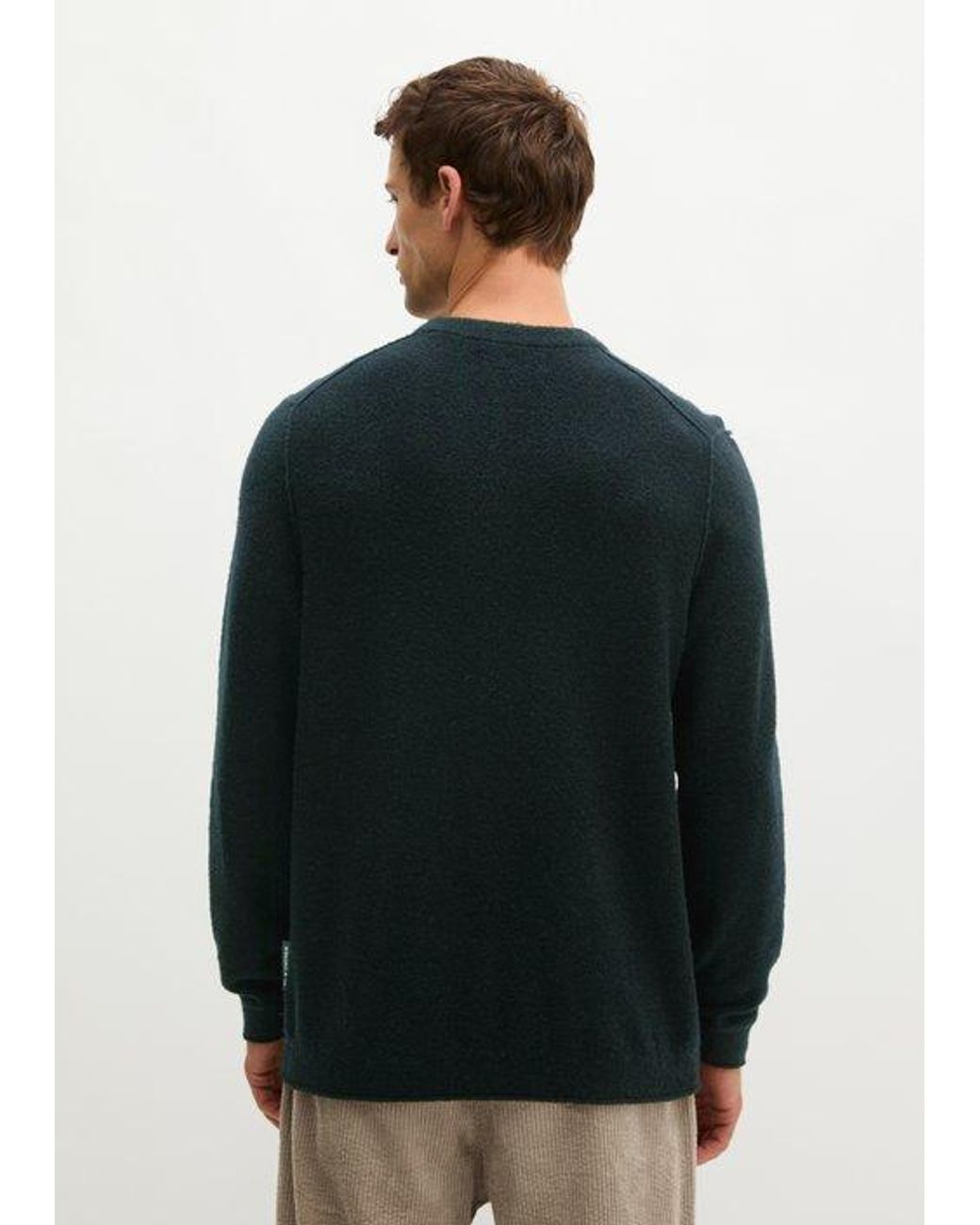 Marc O' Polo Bouclé-Pullover Regular in Black für Herren