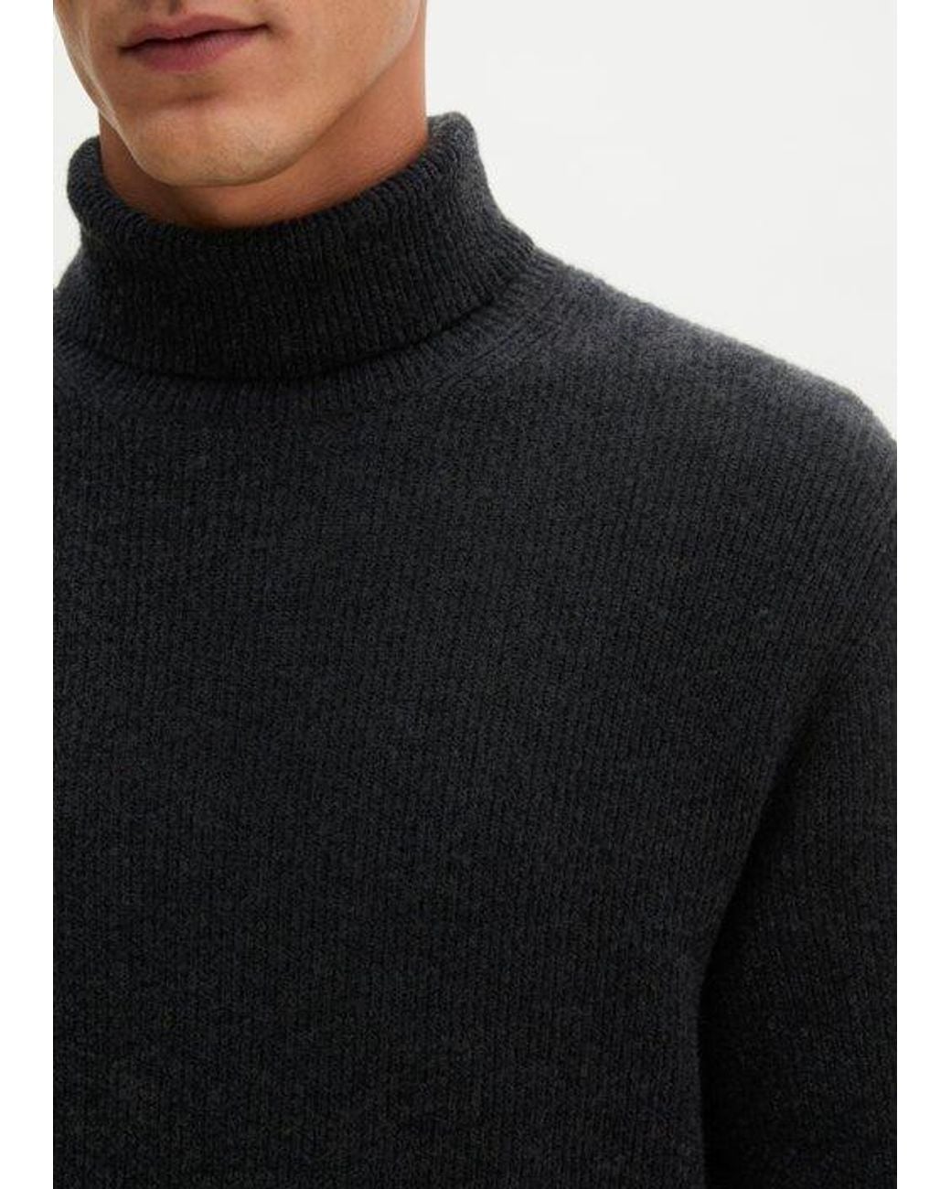 Jersey De Cuello Alto, Corte Regular Marc O' Polo de hombre de color Black