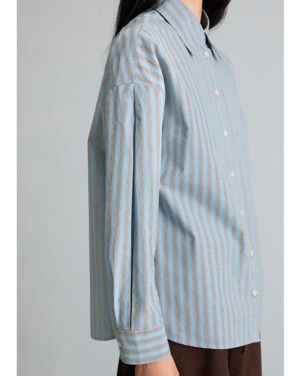 Blusa De Rayas Regular Marc O' Polo de color Gray