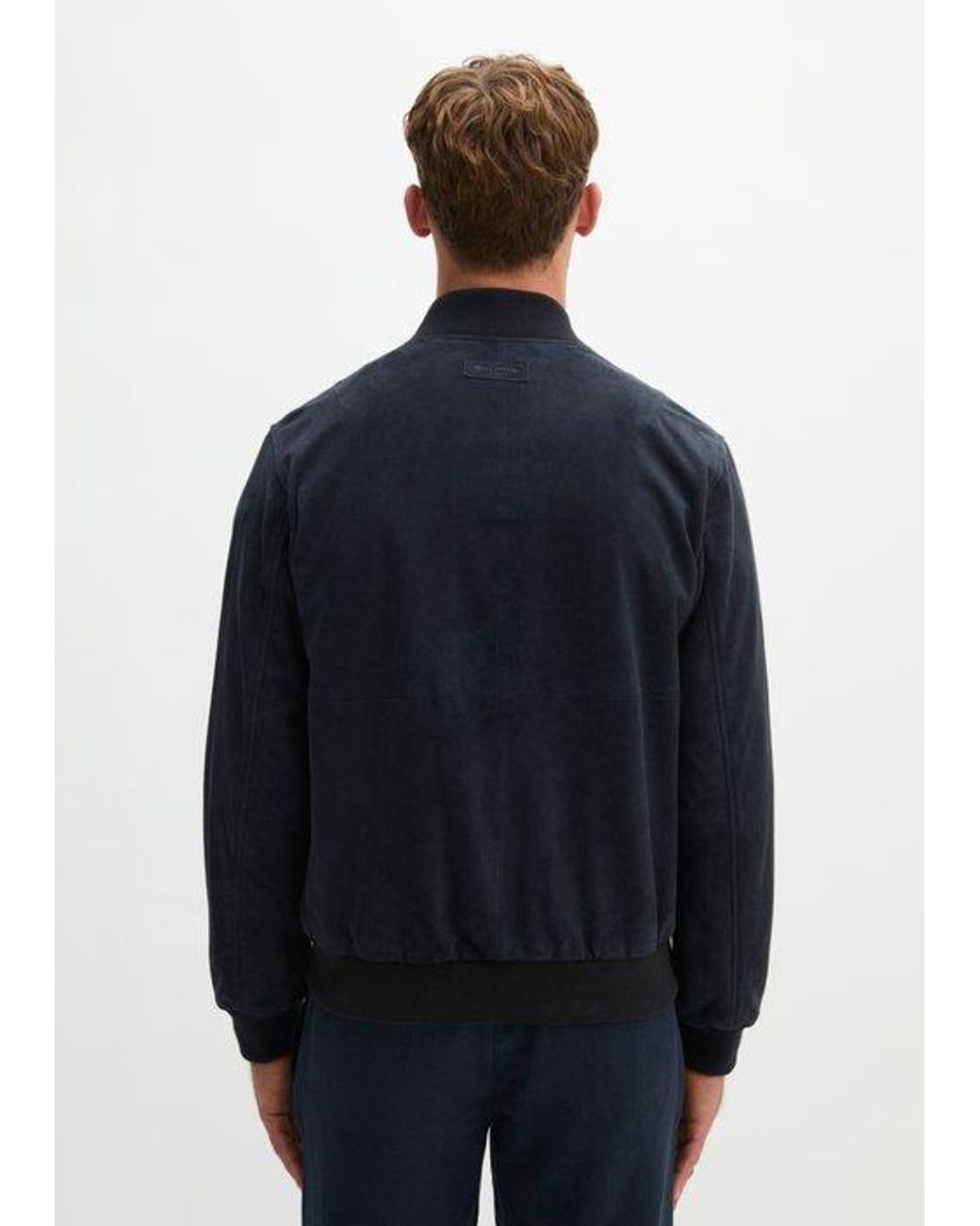 Marc O' Polo Leren Jack Regular in het Blue voor heren