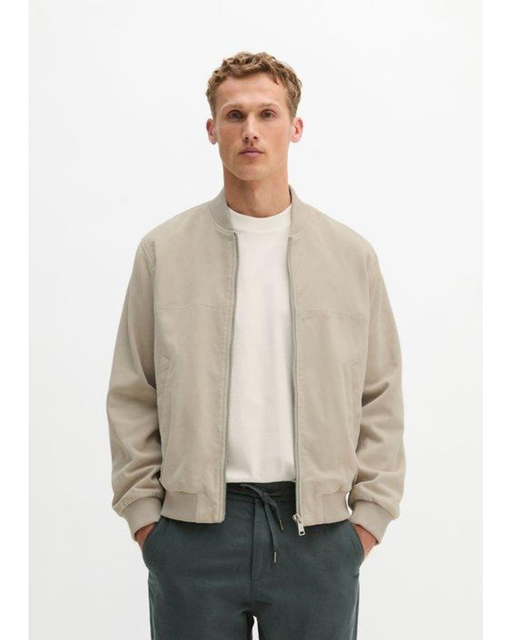Marc O' Polo Leren Jack Regular in het Natural voor heren