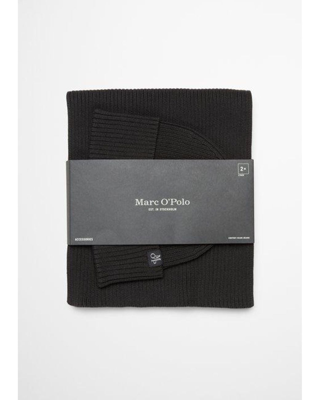 Set Berretto E Sciarpa di Marc O' Polo in Black da Uomo