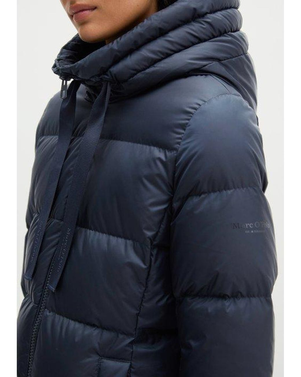 Marc O' Polo Buffer-Donsjas Met Capuchon, Regular in het Blue