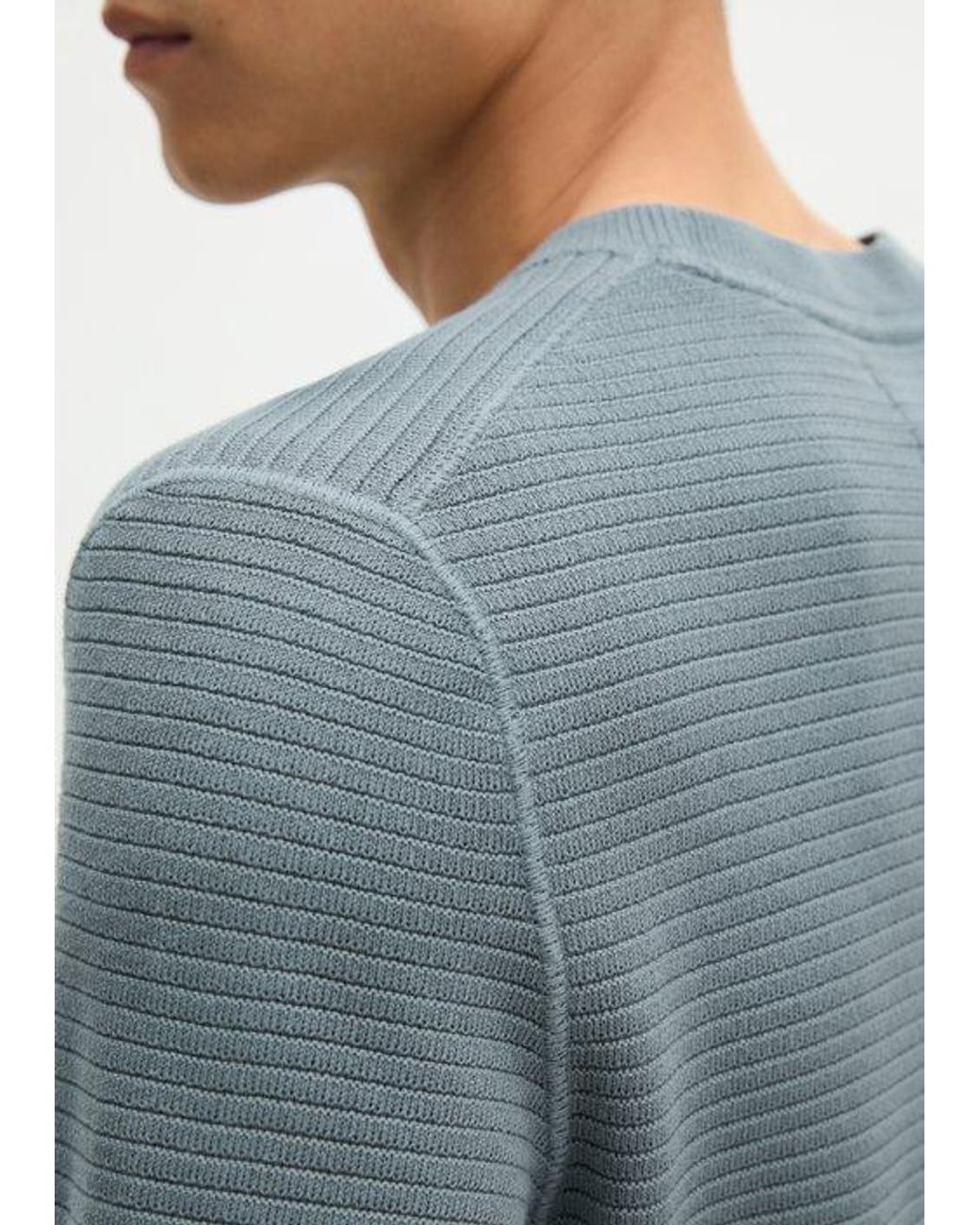 Marc O' Polo Trui, Regular Fit in het Blue voor heren