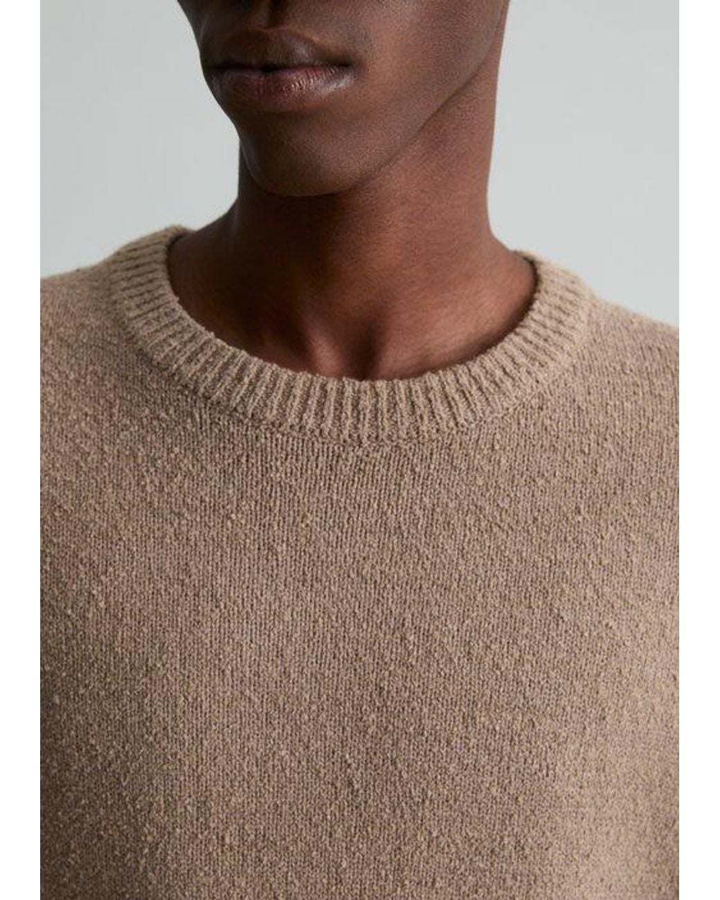 Marc O' Polo Bouclé-Pullover Regular in Natural für Herren