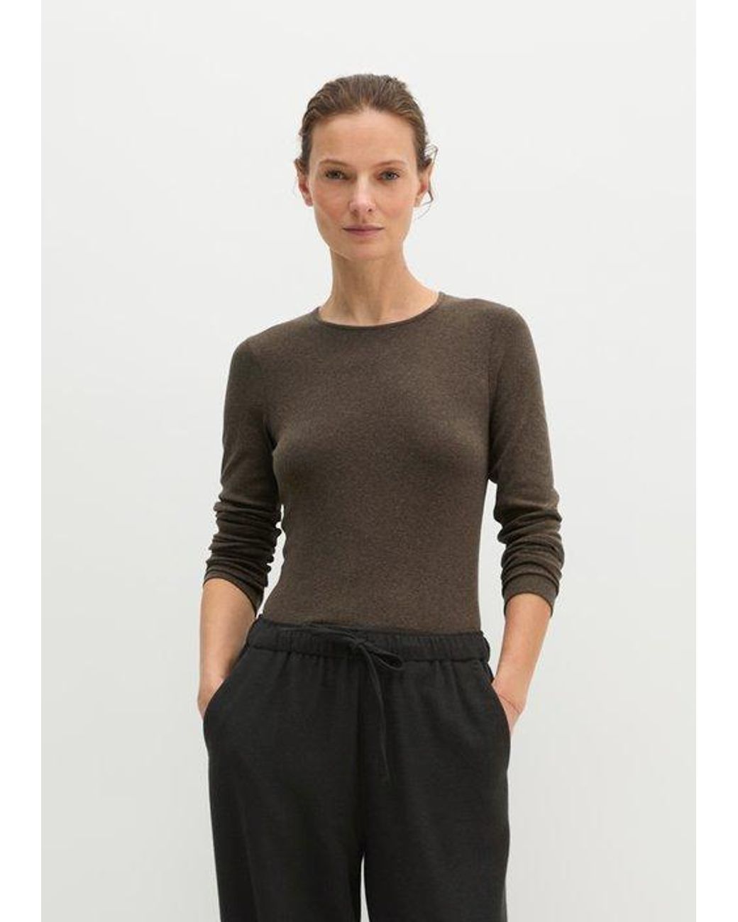 Marc O' Polo Longsleeve Regular in het Brown