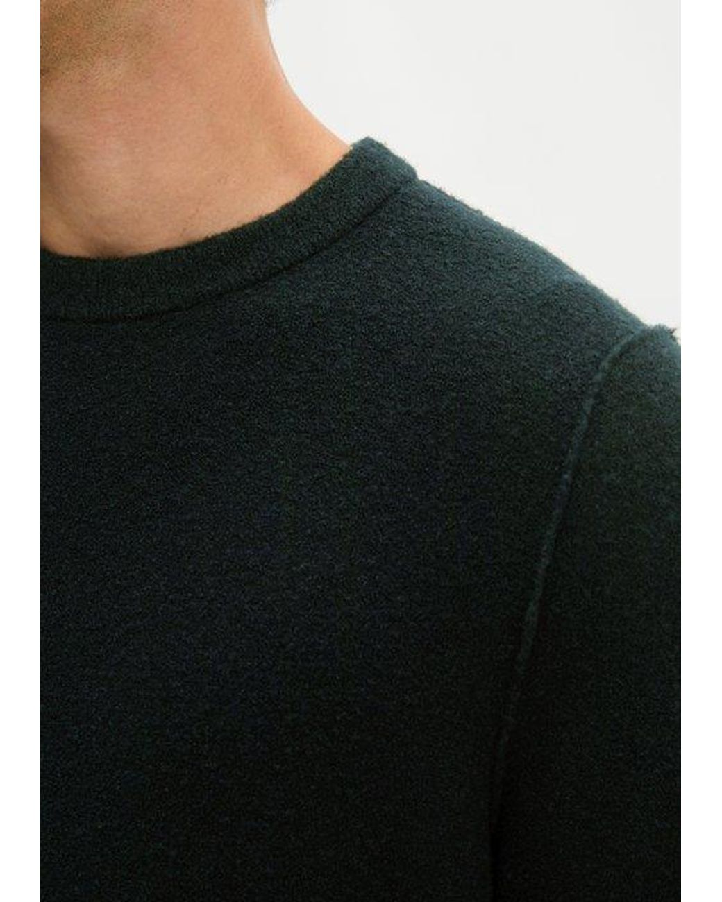 Marc O' Polo Bouclé-Pullover Regular in Black für Herren